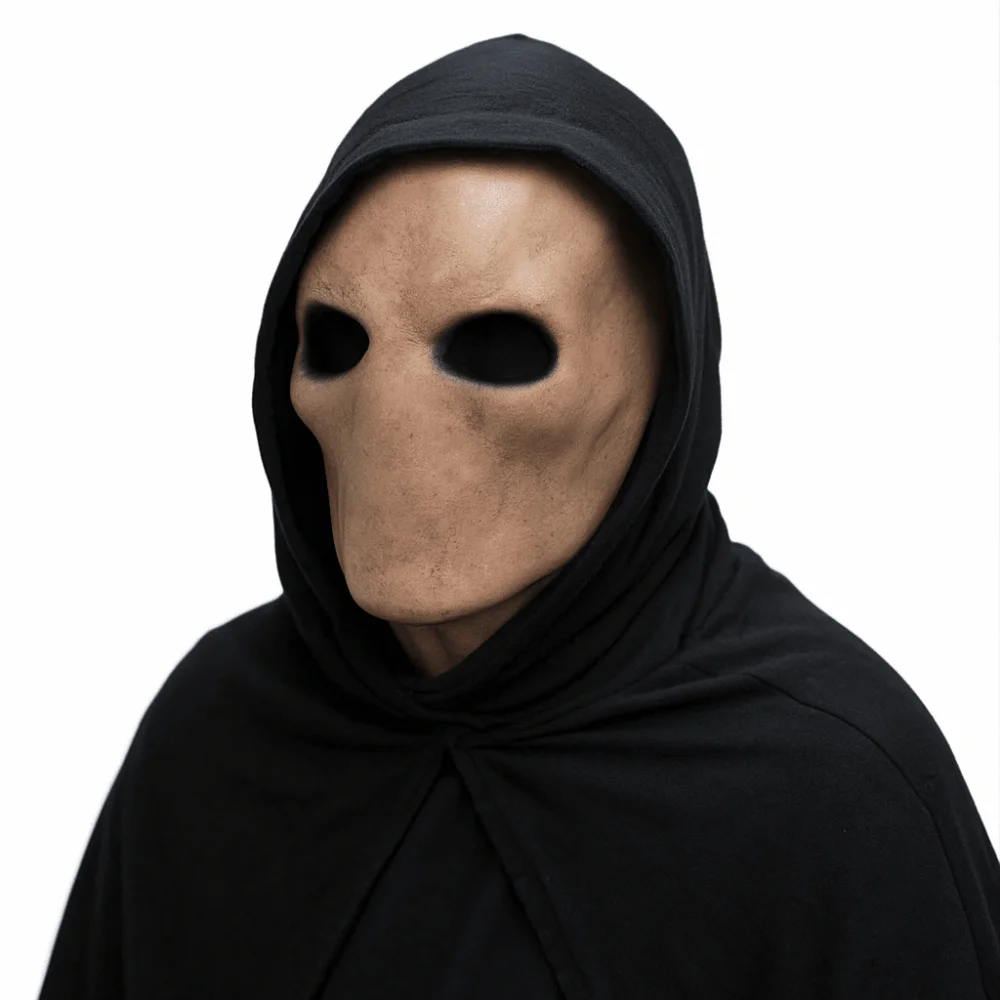 Latex Alien Mask Realistic - หน้ากากมนุษย์ไร้หน้าสมจริง ฮาโลวีน ปลอดสารพิษ หมวกกันน็อคหัวกะโหลกเอเลี่ยน สำหรับแต่งกาย 3D