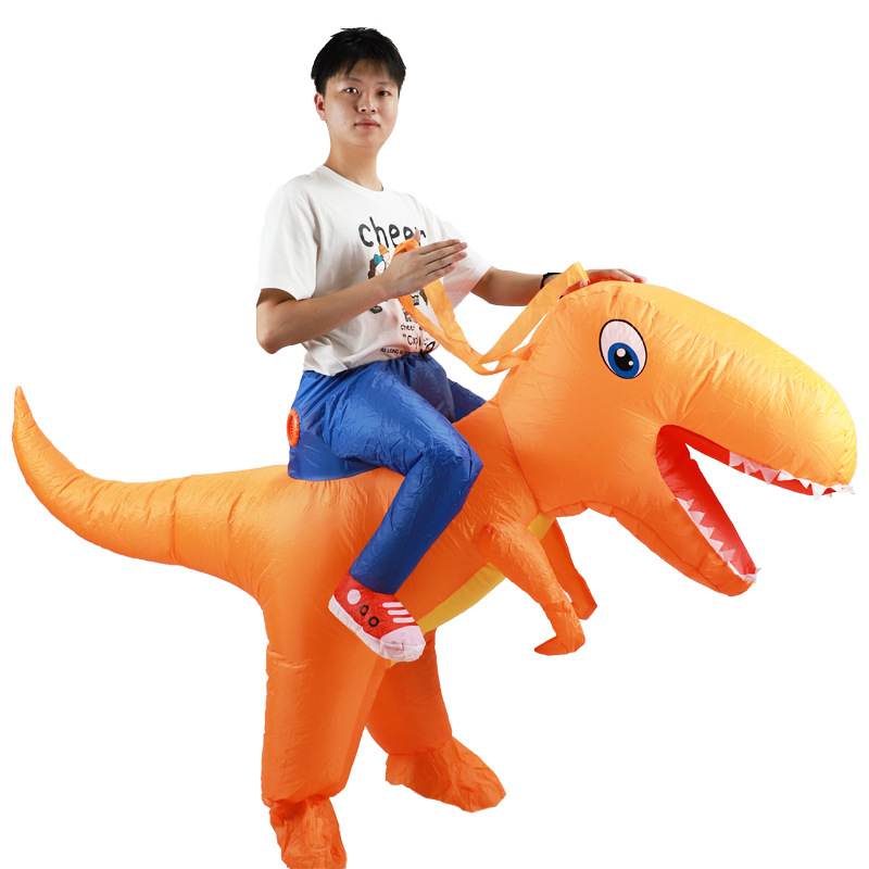 ชุดไดโนเสาร์เป่าลมสีเขียวสำหรั - Inflatable Dinosaur Costume Adult บทวิจารณ์และราคา