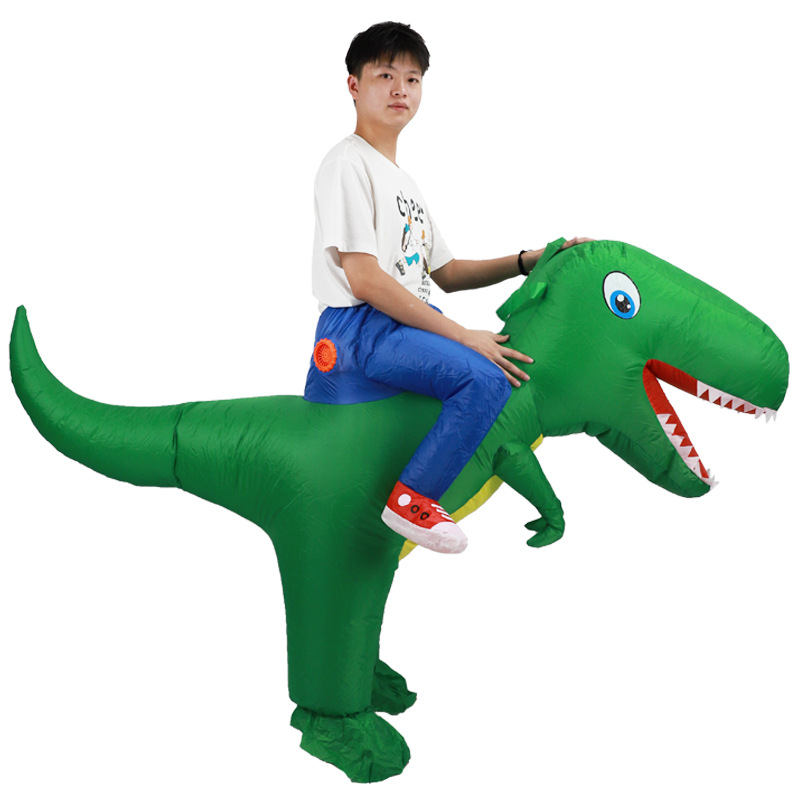 ชุดไดโนเสาร์เป่าลมสีเขียวสำหรั - Inflatable Dinosaur Costume Adult บทวิจารณ์และราคา