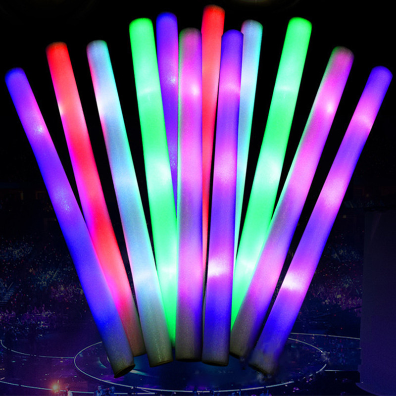 30 ชิ้น ไม้โฟมเรืองแสง LED หลา - Flashing Led Foam Sticks Party บทวิจารณ์และราคา