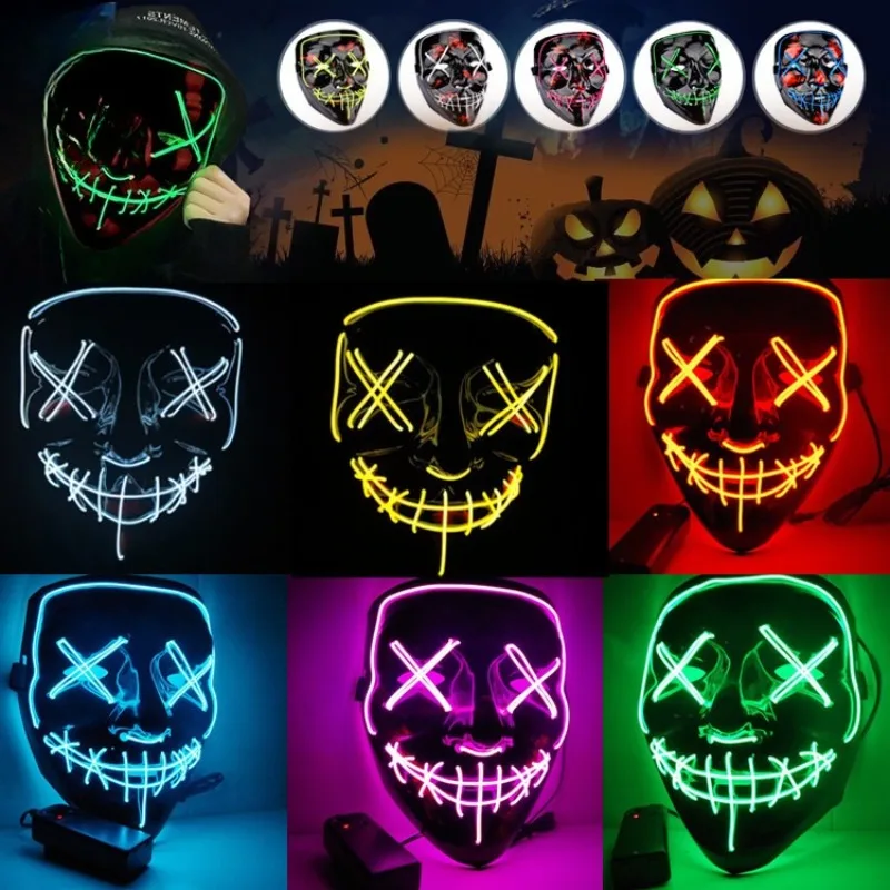 อุปกรณ์ปาร์ตี้ฮาโลวีน 2026 หน้ - Led Purge Mask Halloween บทวิจารณ์และราคา
