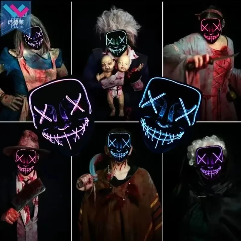 อุปกรณ์ปาร์ตี้ฮาโลวีน 2026 หน้ - Led Purge Mask Halloween บทวิจารณ์และราคา