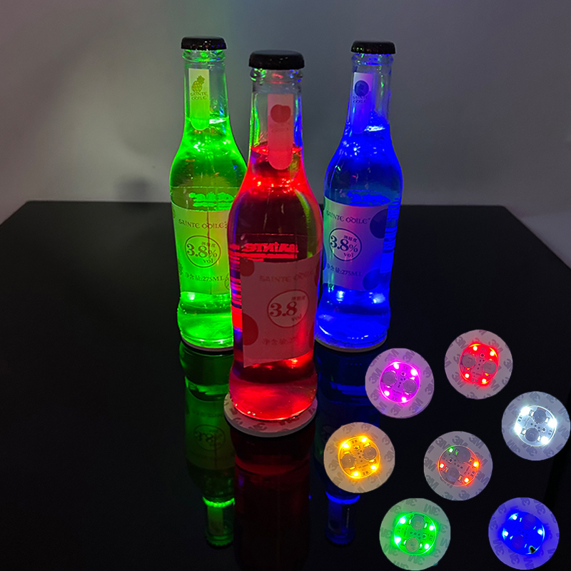 LED Coasters สติกเกอร์ Night C - Glow In The Dark Party Glasses บทวิจารณ์และราคา